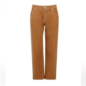 DAILY BLUE Boost Corduroy in Mud High Rise Button Fly Jeans  NEW $313 AG